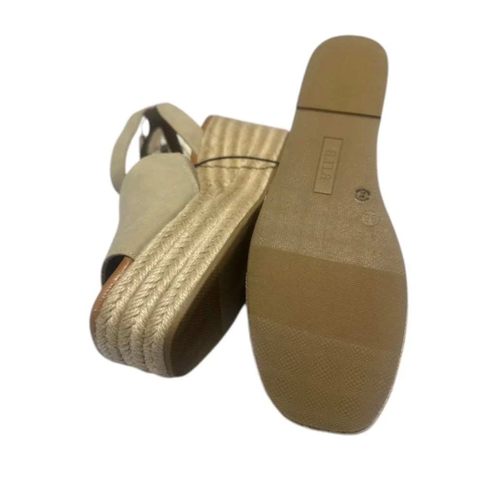 a.n.a Laskie Stone Espadrille Platform Wedge Sandal Ankle Strap Summer Shoes 9.5